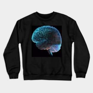 AI Cyborg Brain Crewneck Sweatshirt